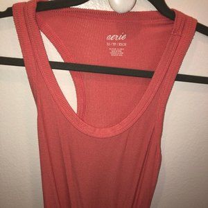 Hot Pink Ribbed Bodysuit Tank Top